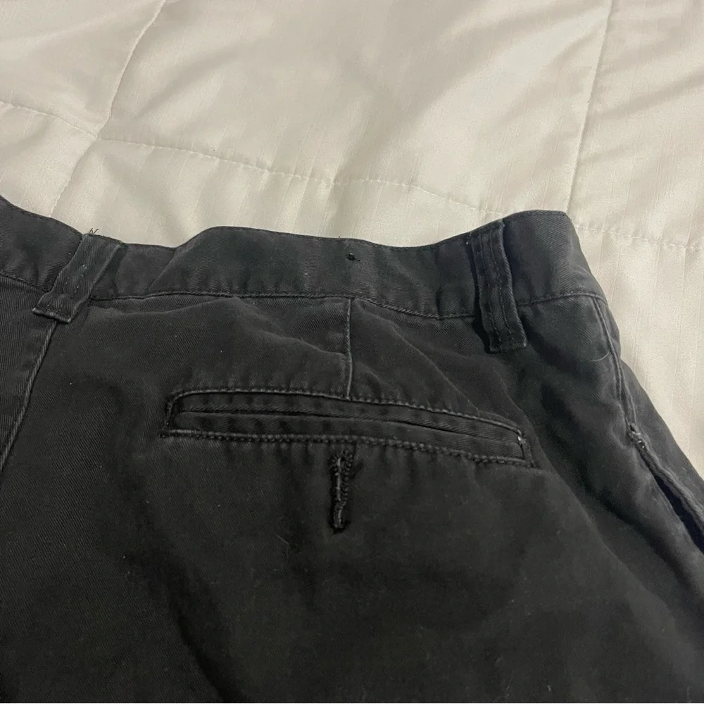 Merona Shorts‎ Men Size 38 Black Cotton Chino Solid Casual Lightweight Pockets